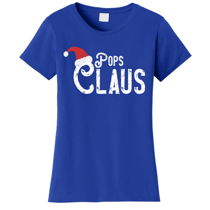 Pops Claus Traditional Santa Matching Family Christmas Gift Women's T-Shirt