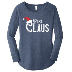 Pops Claus Traditional Santa Matching Family Christmas Gift Women's Perfect Tri Tunic Long Sleeve Shirt