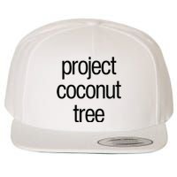 Project Coconut Tree Wool Snapback Cap