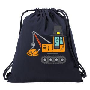 Pilgrim Crane Turkey Thanksgiving Truck Drawstring Bag