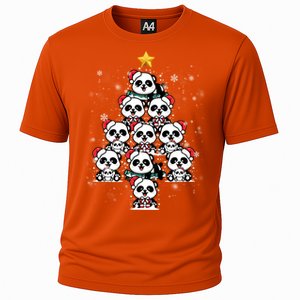 Panda Christmas Tree Panda Lovers Panda Christmas Gift Cooling Performance Crew T-Shirt