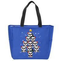 Panda Christmas Tree Panda Lovers Panda Christmas Gift Zip Tote Bag