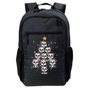 Panda Christmas Tree Panda Lovers Panda Christmas Gift Daily Commute Backpack