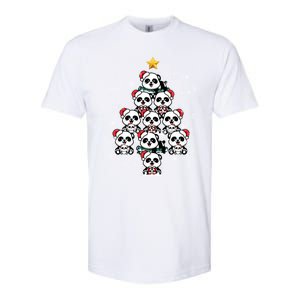 Panda Christmas Tree Panda Lovers Panda Christmas Gift Softstyle CVC T-Shirt