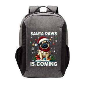 Pug Christmas Tree Lights Decorations Dog Lover Xmas Funny Gift Cute Gift Vector Backpack