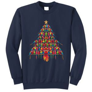 Parrot Christmas Tree Macaw Cockatiel Conure Xmas Lover Sweatshirt