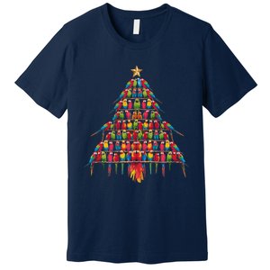 Parrot Christmas Tree Macaw Cockatiel Conure Xmas Lover Premium T-Shirt