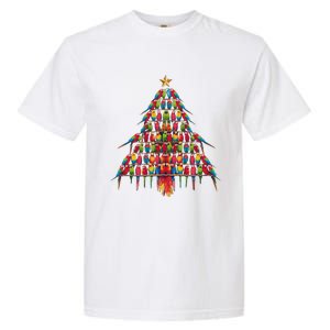 Parrot Christmas Tree Macaw Cockatiel Conure Xmas Lover Garment-Dyed Heavyweight T-Shirt