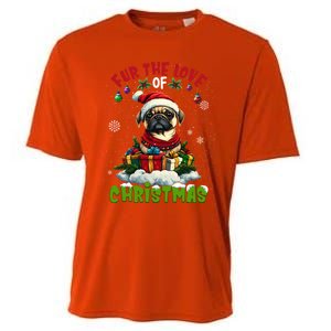 Pug Christmas Tree Lights Decorations Dog Lover Xmas Funny Gift Cooling Performance Crew T-Shirt