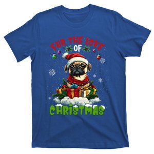 Pug Christmas Tree Lights Decorations Dog Lover Xmas Funny Gift T-Shirt