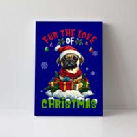 Pug Christmas Tree Lights Decorations Dog Lover Xmas Funny Gift Canvas