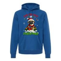 Pug Christmas Tree Lights Decorations Dog Lover Xmas Funny Gift Premium Hoodie