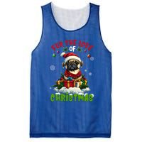 Pug Christmas Tree Lights Decorations Dog Lover Xmas Funny Gift Mesh Reversible Basketball Jersey Tank