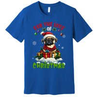 Pug Christmas Tree Lights Decorations Dog Lover Xmas Funny Gift Premium T-Shirt