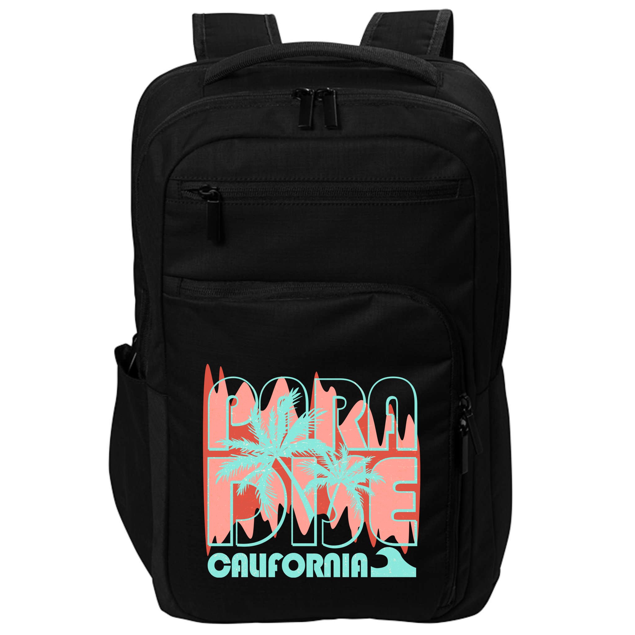Paradise California Tropical Vacation Time Impact Tech Backpack
