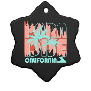 Paradise California Tropical Vacation Time Ceramic Star Ornament