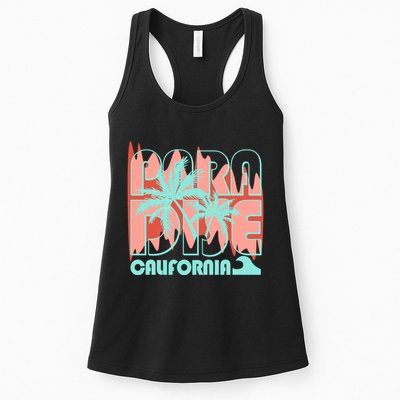 Paradise California Tropical Vacation Time Womens Tank Top