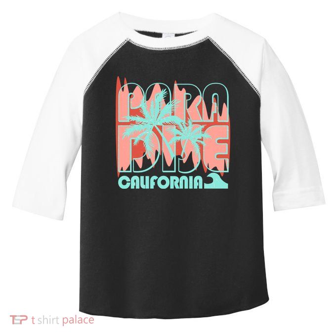 Paradise California Tropical Vacation Time Toddler Fine Jersey T-Shirt