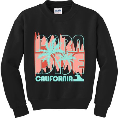 Paradise California Tropical Vacation Time Kids Sweatshirt