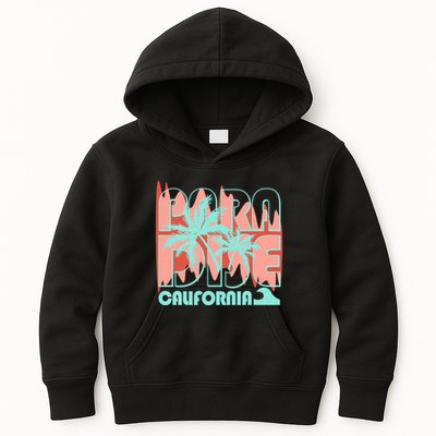 Paradise California Tropical Vacation Time Kids Hoodie