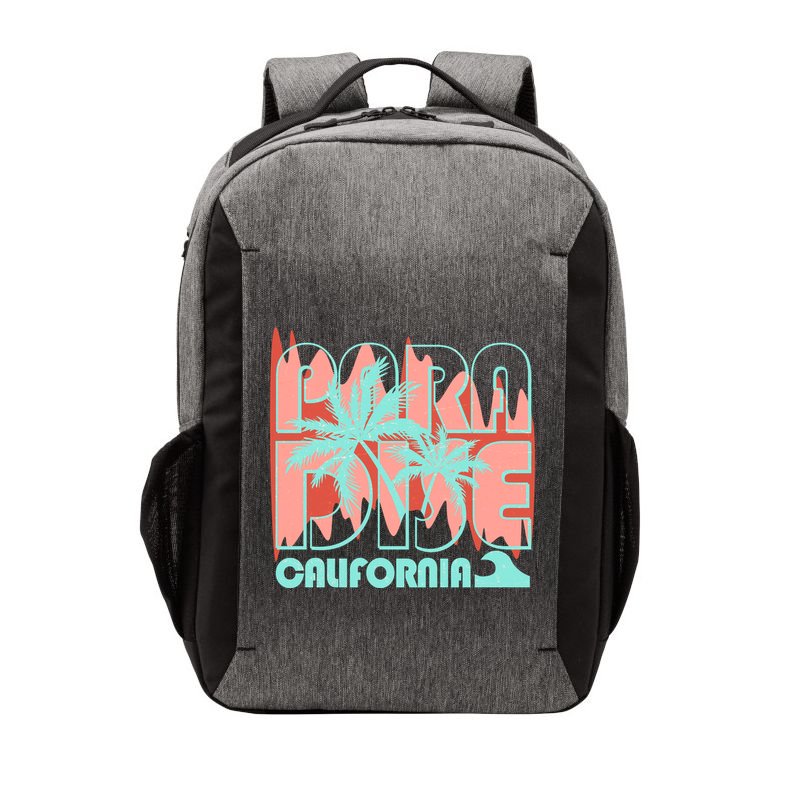 Paradise California Tropical Vacation Time Vector Backpack