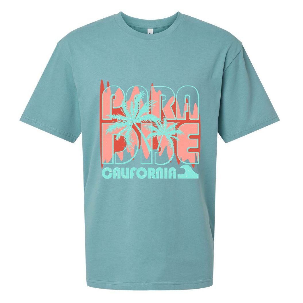 Paradise California Tropical Vacation Time Sueded Cloud Jersey T-Shirt