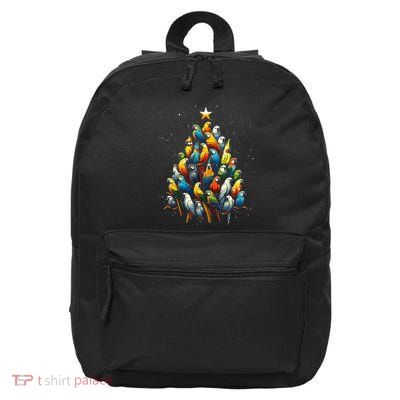 Parrot Christmas Tree Macaw Cockatiel Conure Xmas 16 in Basic Backpack