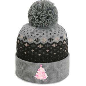 Pink Christmas Tree Bow Cute Holiday The Baniff Cuffed Pom Beanie