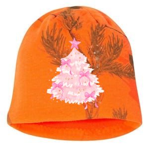 Pink Christmas Tree Bow Cute Holiday Kati - Camo Knit Beanie