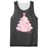 Pink Christmas Tree Bow Cute Holiday Mesh Reversible Basketball Jersey Tank