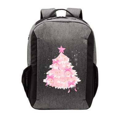 Pink Christmas Tree Bow Cute Holiday Vector Backpack