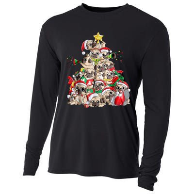 Pugmas Christmas Tree Cooling Performance Long Sleeve Crew