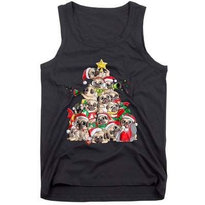 Pugmas Christmas Tree Tank Top