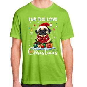 Pug Christmas Tree Lights Decorations Dog Lover Xmas Funny Gift Cool Gift Adult ChromaSoft Performance T-Shirt