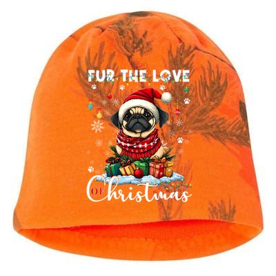 Pug Christmas Tree Lights Decorations Dog Lover Xmas Funny Gift Cool Gift Kati - Camo Knit Beanie