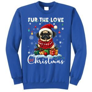 Pug Christmas Tree Lights Decorations Dog Lover Xmas Funny Gift Cool Gift Sweatshirt