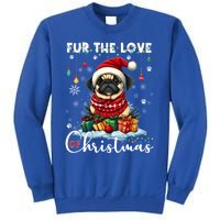 Pug Christmas Tree Lights Decorations Dog Lover Xmas Funny Gift Cool Gift Sweatshirt