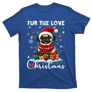 Pug Christmas Tree Lights Decorations Dog Lover Xmas Funny Gift Cool Gift T-Shirt