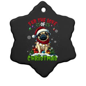 Pug Christmas Tree Lights Decorations Dog Lover Xmas Funny Gift Ceramic Star Ornament