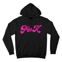 Pink Color Text For Summer Hoodie