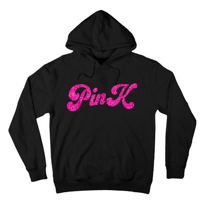 Pink Color Text For Summer Hoodie