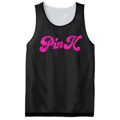 Pink Color Text For Summer Mesh Reversible Basketball Jersey Tank