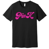 Pink Color Text For Summer Premium T-Shirt