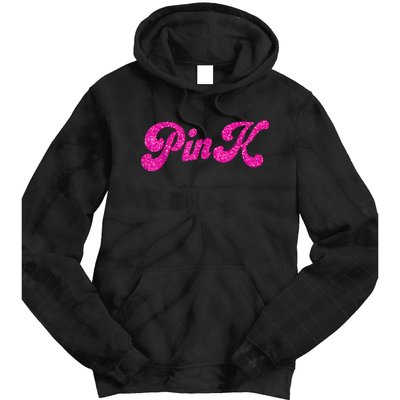 Pink Color Text For Summer Tie Dye Hoodie