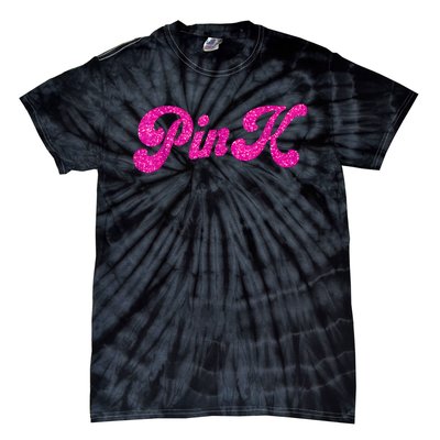 Pink Color Text For Summer Tie-Dye T-Shirt