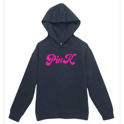 Pink Color Text For Summer Urban Pullover Hoodie