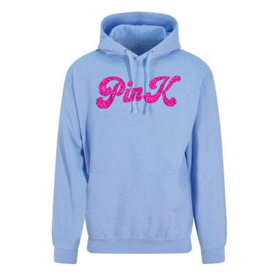 Pink Color Text For Summer Unisex Surf Hoodie