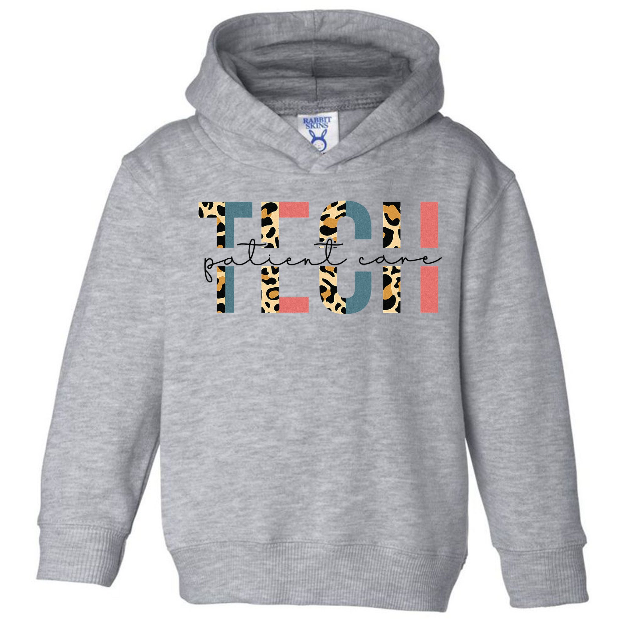 Patient Care Tech Leopard Patient Care Technician PCT Toddler Hoodie