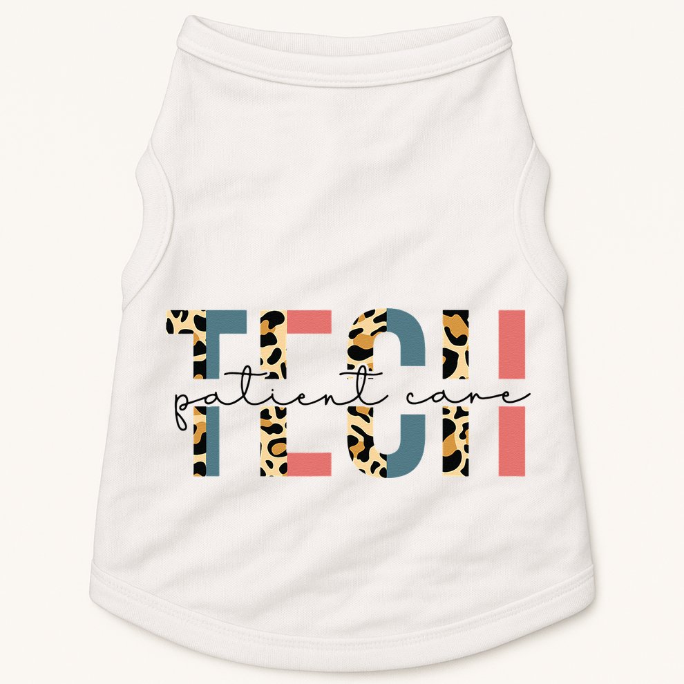 Patient Care Tech Leopard Patient Care Technician PCT Doggie Tank