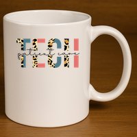 Patient Care Tech Leopard Patient Care Technician PCT 11oz C Handle Ceramic Mug